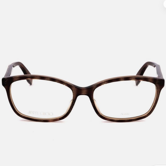 Jimmy Choo 🎉HP🎉🎈striped and glitter eyeglass frames in case. JC140 LY6 140